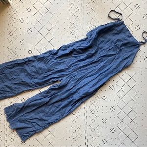 SMYM chambray denim romper / jumpsuit